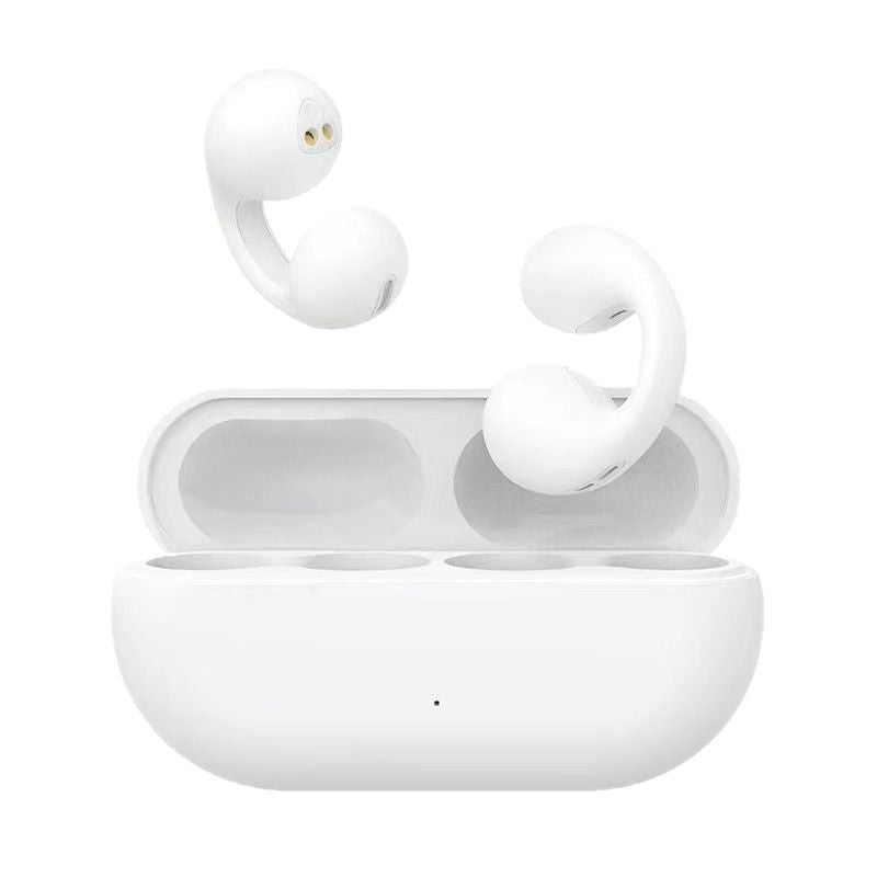 Clip Ear Bone Conduction Bluetooth Headset, Wireless Charging, Noise Reduction, Bone Conduction Technology, Bilateral Stereo, Long battery life for extended usage