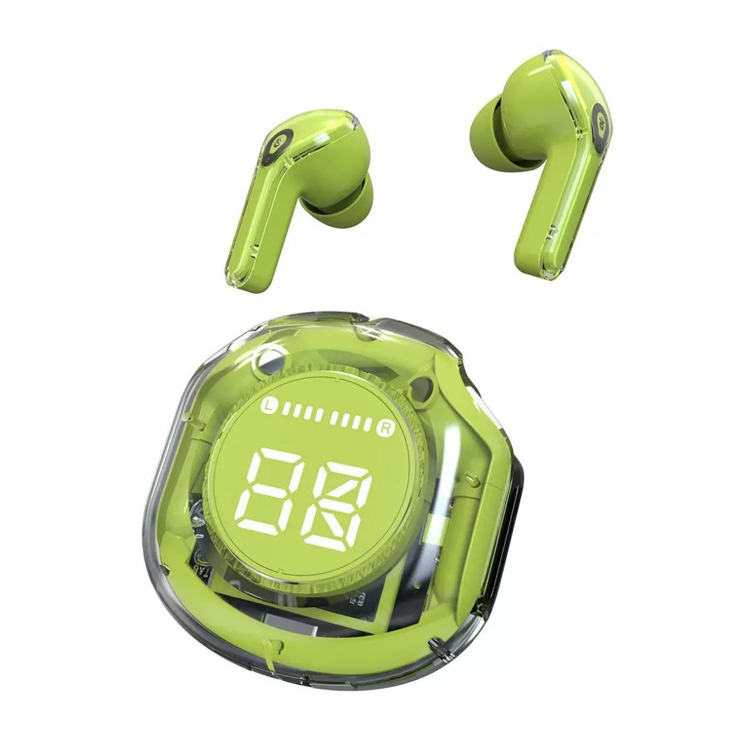 Transparent Bluetooth 5.3 Wireless Earbuds, Transparent Design, Noise Reduction, Bilateral Stereo, Long-lasting usage on a single charge