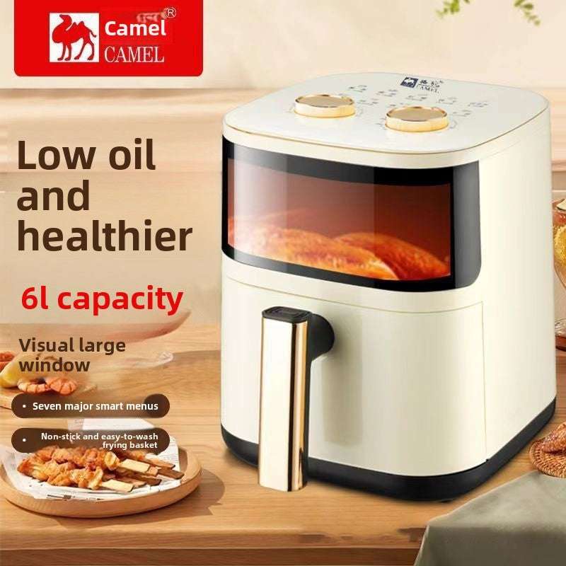 Smart Air Fryer with Visual Window, Smart Control, Large Capacity: 5L-6L, Multiple Models