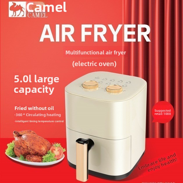Smart Air Fryer with Visual Window, Smart Control, Large Capacity: 5L-6L, Multiple Models