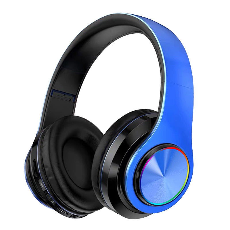 Luminous Wireless Bluetooth Headset with Foldable Design