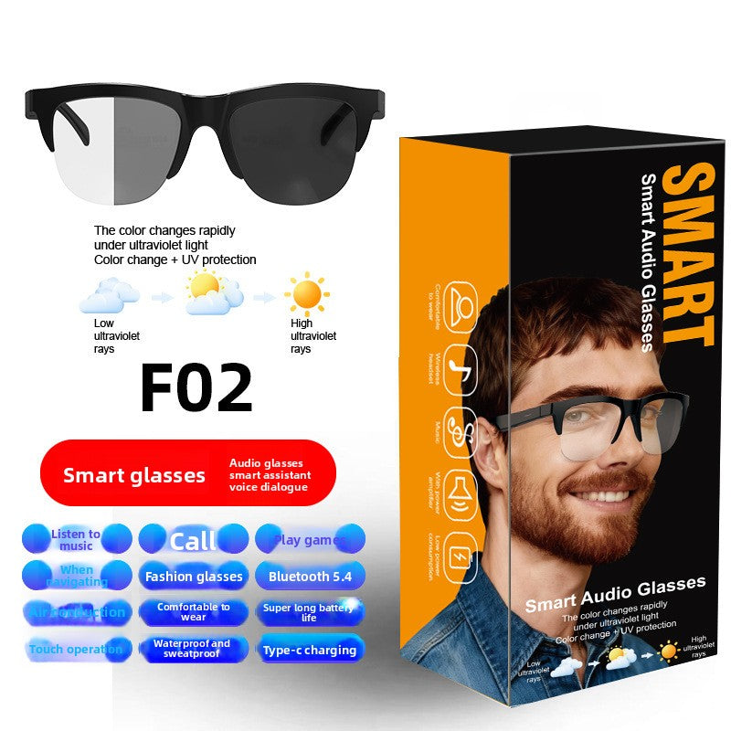 AI Translation Bluetooth Smart Glasses Calls Music