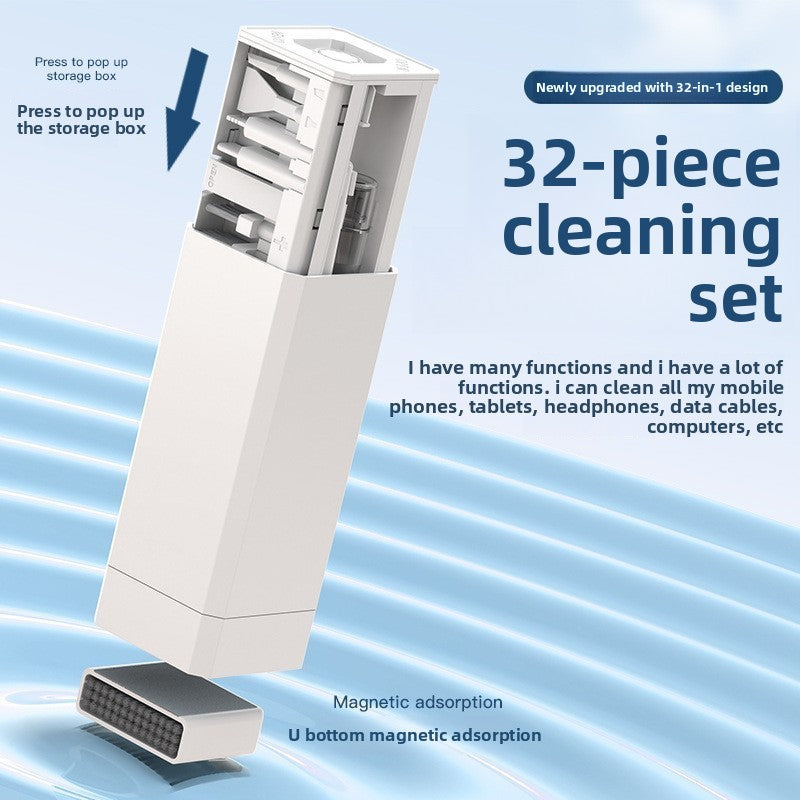 Multifunctional cleaning set for computer keyboard brush