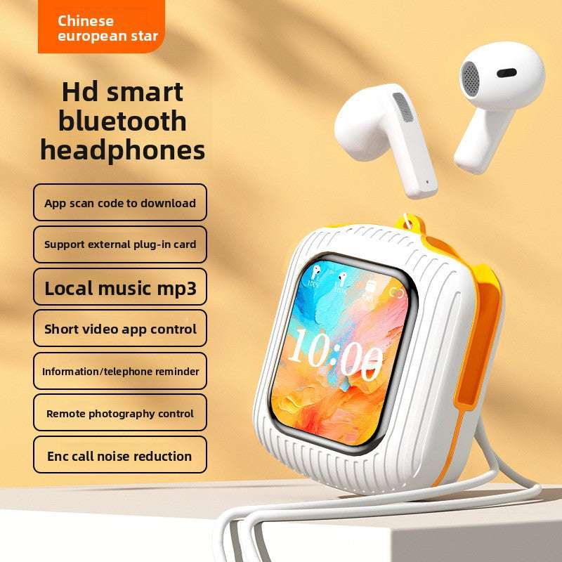 Touch Control Wireless Bluetooth Headset, Display Screen, Long Battery Life, Advanced noise reduction technology, Bilateral Stereo, Low Latency, Voice Control: Supports voice commands for hands-free use