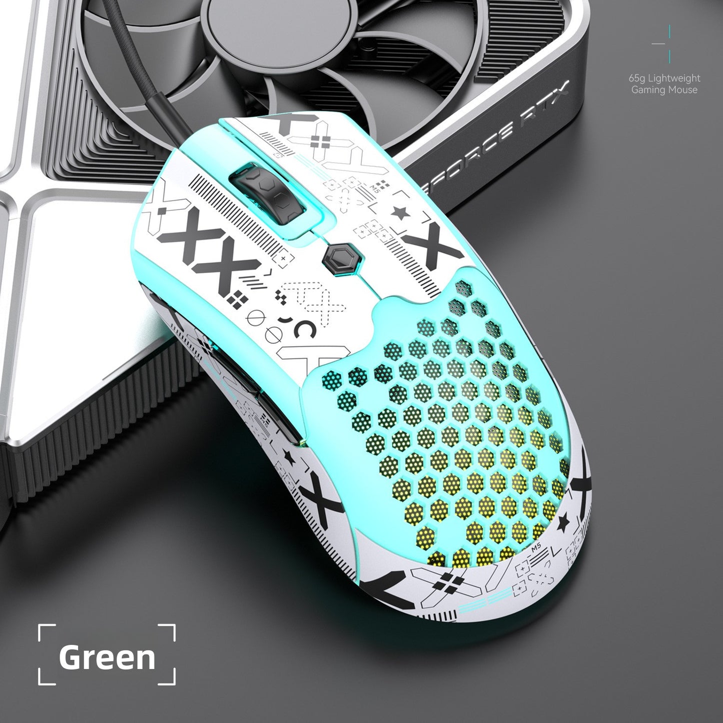 Free Wolf M5 Lightweight Wired RGB Gaming Mouse