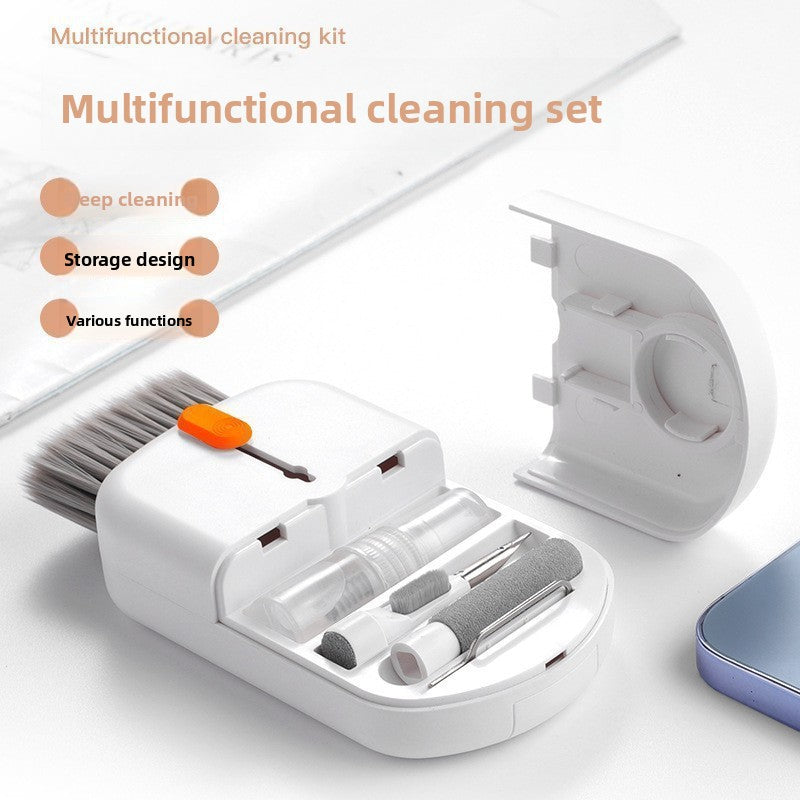 Multifunctional cleaning set for computer keyboard brush