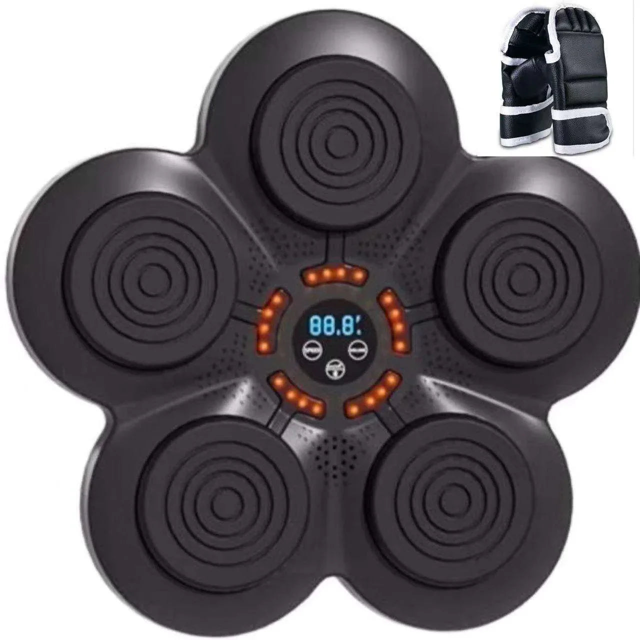 Smart Music Boxing Target with LED Button Design for Stress Relief, Portable Lightweight with Bluetooth and LED Lights - ZeeTec Store