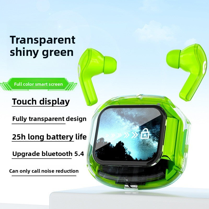 Transparent LCD Bluetooth Headset with Noise Cancellation
