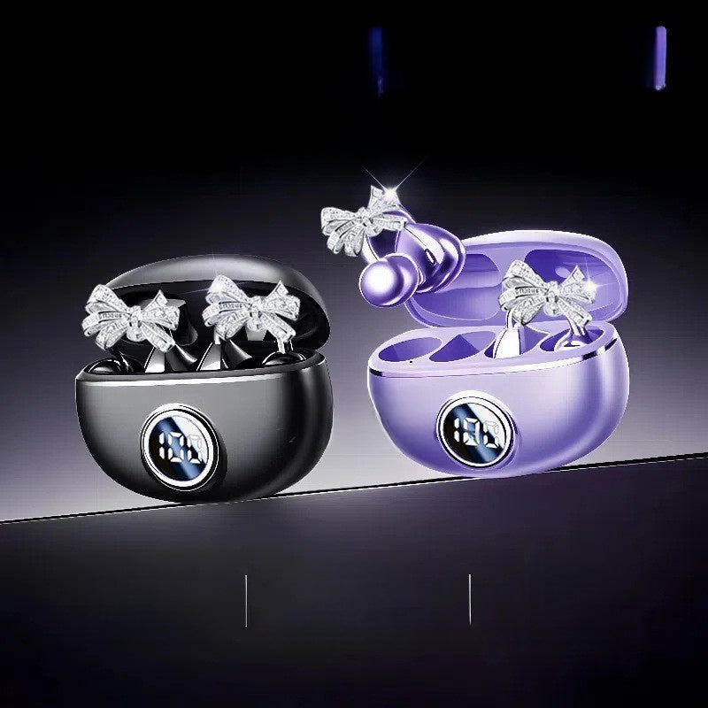 Lightweight and comfortable Wireless Bluetooth Ear Clip Headset with Detachable Earrings, Bilateral stereo, Long battery life, Lightweight and comfortable, Waterproof