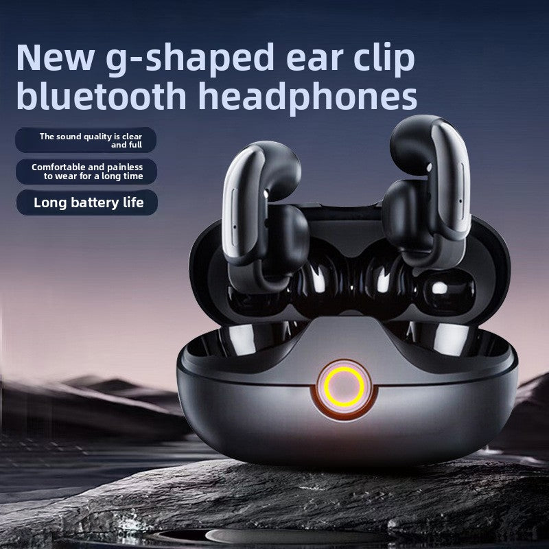 Ear clip bluetooth headset