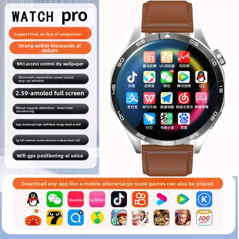 5G Smart Watch SIM card insertion Health Monitoring NFC Function