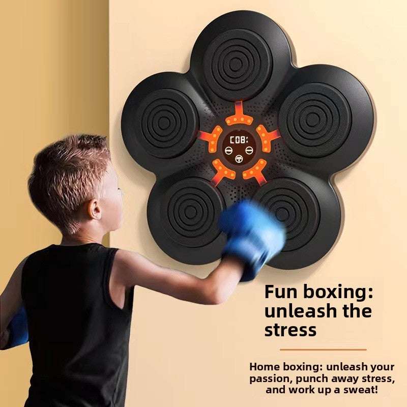 Smart Music Boxing Target, LED Button Design, Stress Relief, Portable & Lightweight, Bluetooth and LED Lights