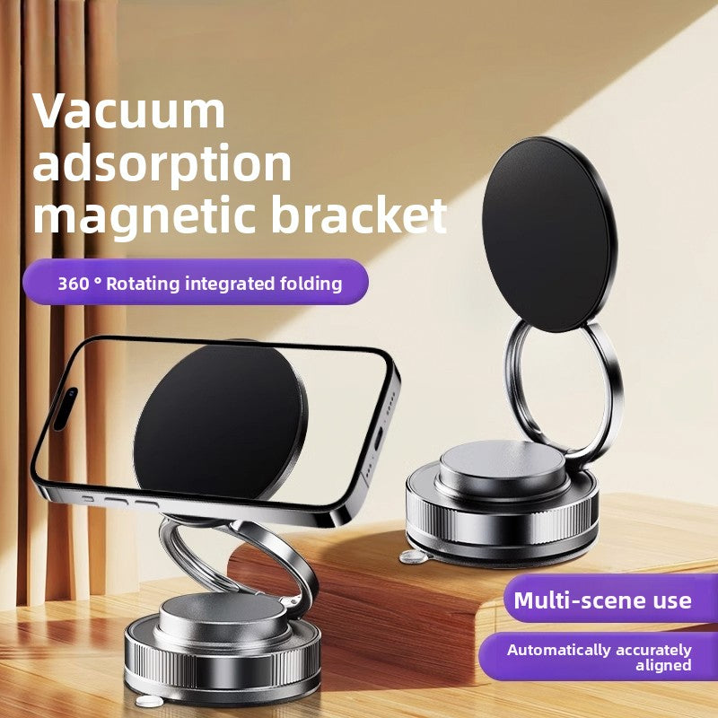 Magnetic suction mobile phone bracket