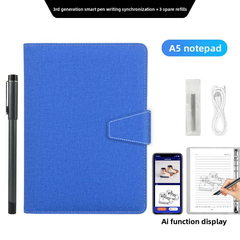 Smart Writing Notebook, Syncs with mobile devices for digital note-taking, Multifunctional, Paper Screen Sync - Transfers handwritten notes to digital formats in real-time