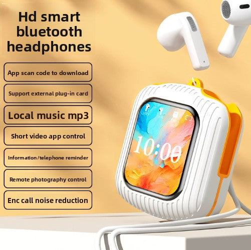 Touch Control Wireless Bluetooth Headset, Display Screen, Long Battery Life, Advanced noise reduction technology, Bilateral Stereo, Low Latency, Voice Control: Supports voice commands for hands-free use