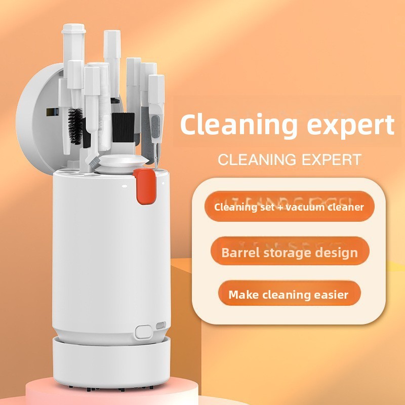 Multifunctional cleaning set for computer keyboard brush