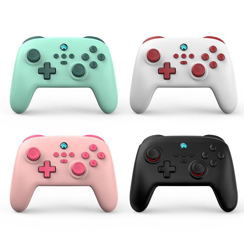 With wake-up vibration sensor gaming controller, Advanced Controls, Precision 3D Joystick, Triple Connection Modes, Adjustable Vibration, Compatible with Switch, Android, Apple (iOS 13/14/15, Mac OS MFI mode), and PC