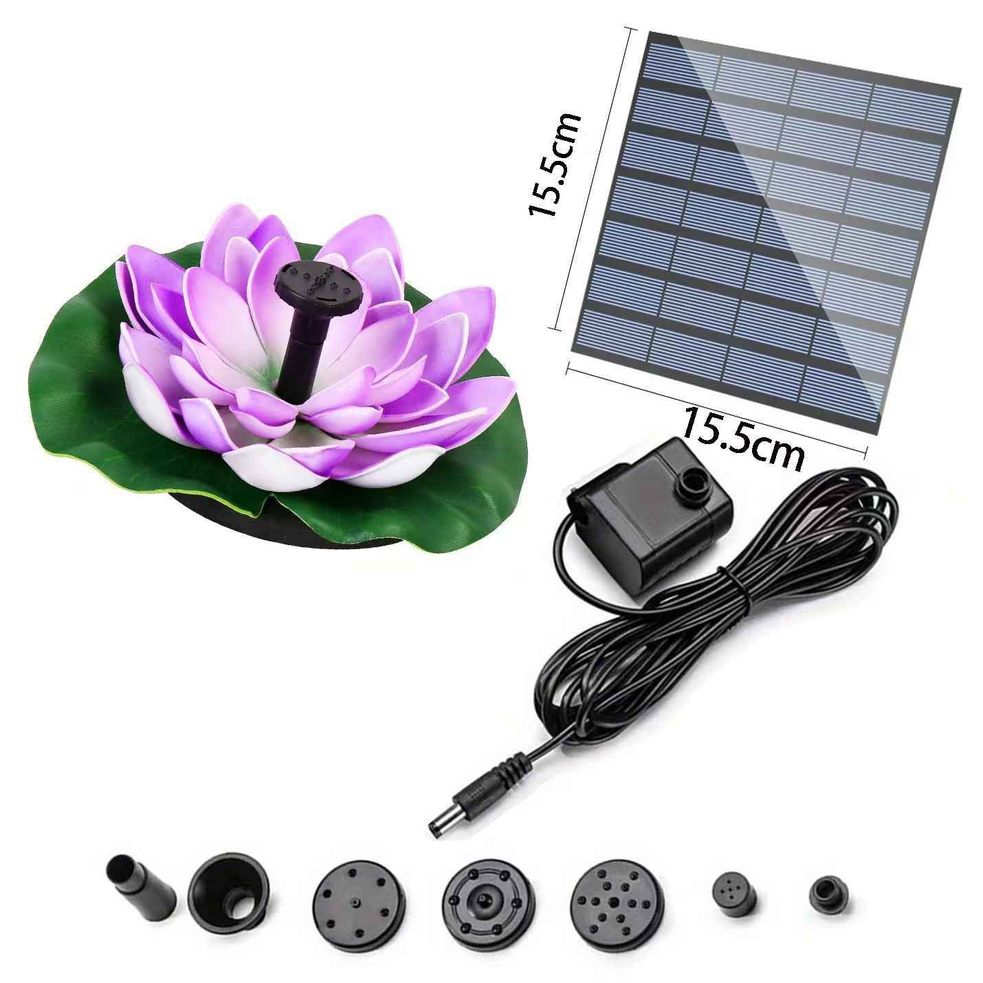 Solar Powered Floating Water Fountain