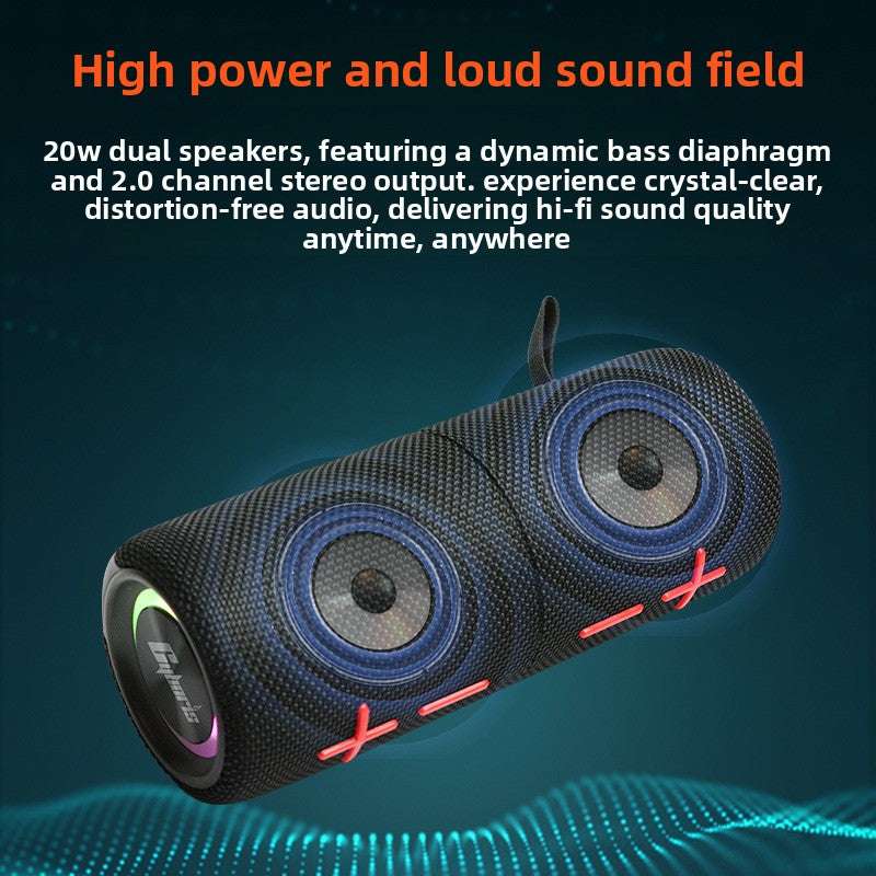 Bluetooth speaker, Magnetic Two-In-One, High-Quality Sound, Multifunctional, Waterproof, 20W
