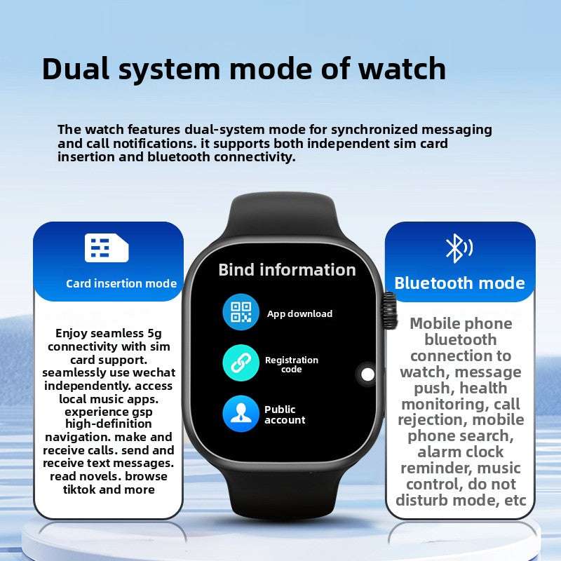 Smart Watch, HD screen Display, Rotating Camera, Full Network Connectivity - Supports SIM card insertion, Health Monitoring, Multi-Functional - social entertainment Bluetooth calls NFC, and remote selfie control Gesture control, Wireless Charging
