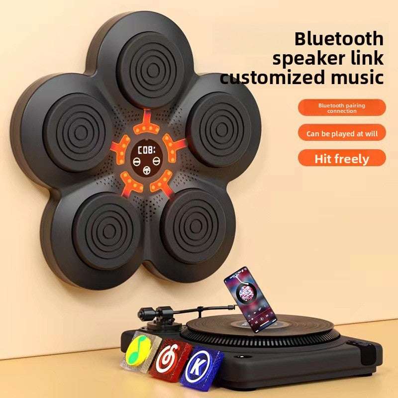 Smart Music Boxing Target, LED Button Design, Stress Relief, Portable & Lightweight, Bluetooth and LED Lights