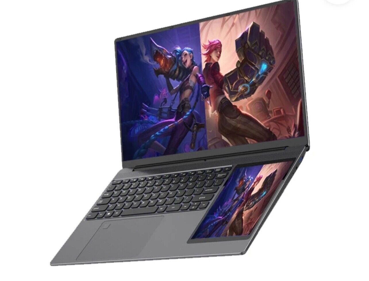 ZeeTec 15.6” plus 7” DUAL SCREEN LAPTOP COMPUTER FHD INTEL N100 16GB RAM 512GB