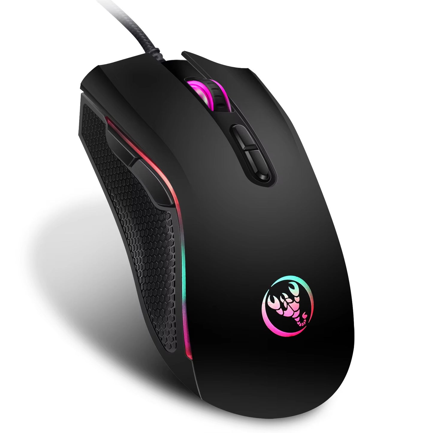 WIRED KEYBOARD MOUSE GAMING RGB BACKLIGHT 61 KEYS SWITCH FUNCTION 3200 DPI
