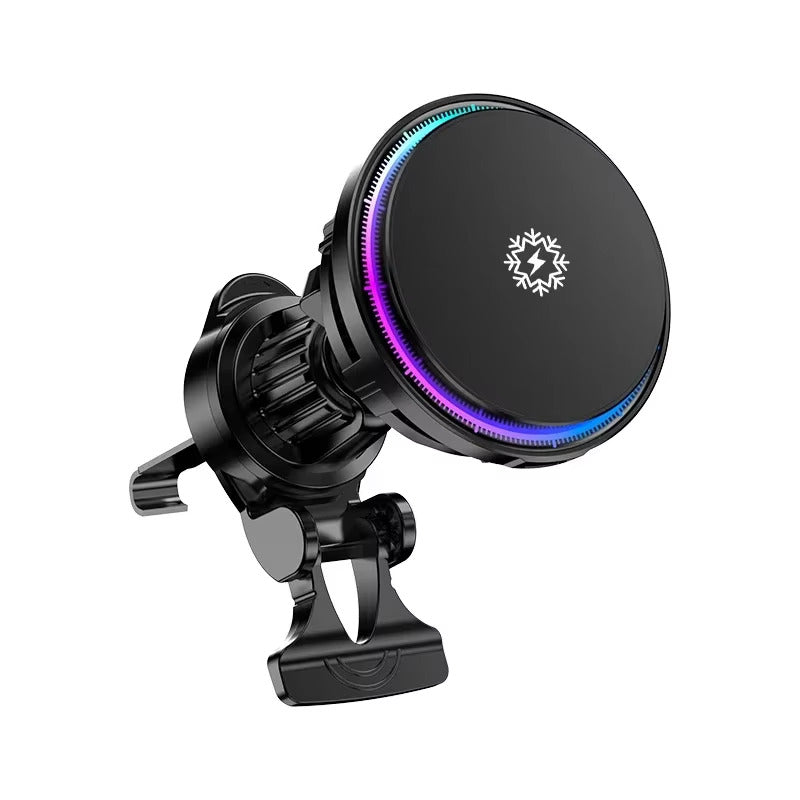MAGNETIC WIRELESS CAR CHARGER MOUNT PHONE HOLDER FAST For APPLE IPHONE COOLING