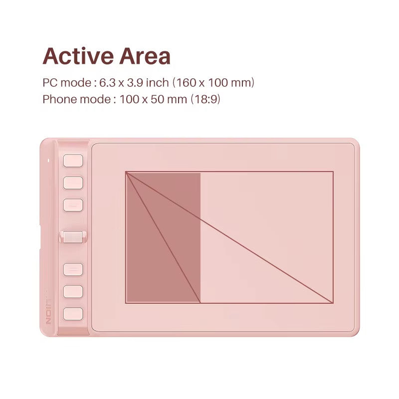 Digital Graphics Tablet w/ Pen S/M/L Sizes for Professional Design Mobile Laptop