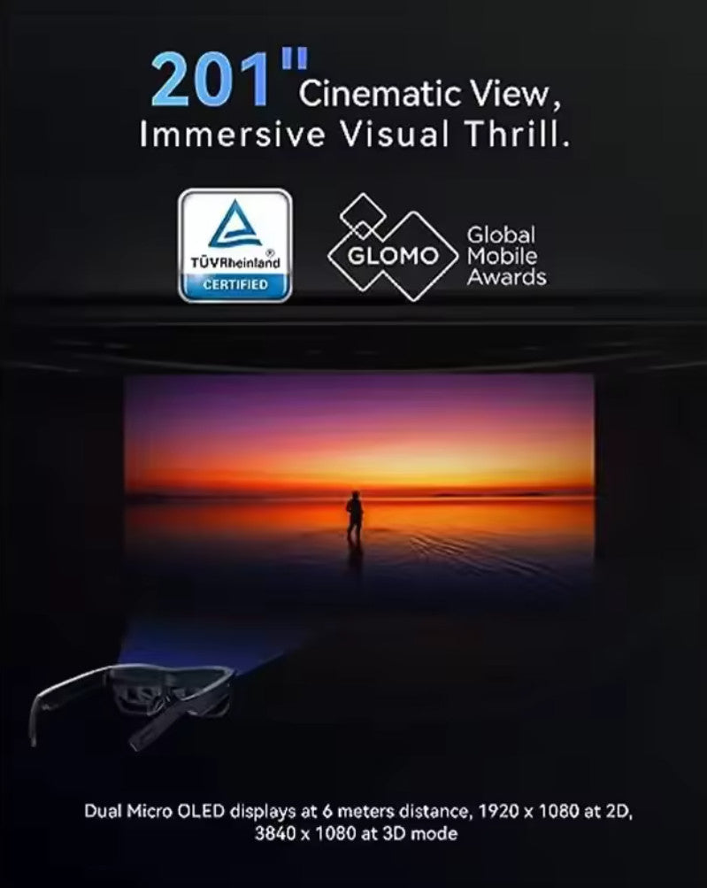 RayNeo XR Glasses TCL NXTWEAR 1S 1080P OLED 3D Video Game Movie PC iOS