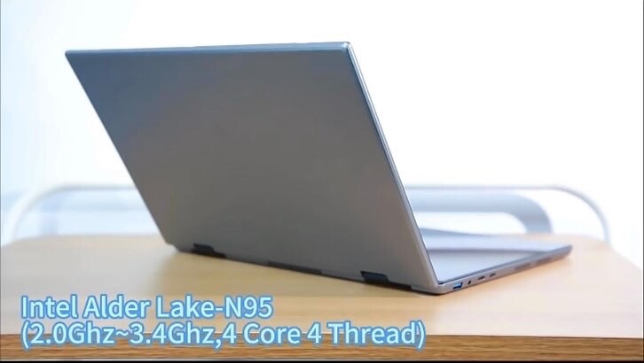 ZeeTec 14" DUAL SCREEN LAPTOP COMPUTER 360 Degrees Flip Intel N95 16GB 512GB SSD