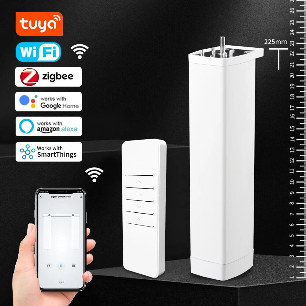 Smart Wireless Automatic Home Curtain Opener Works with Alexa Google Assistant
