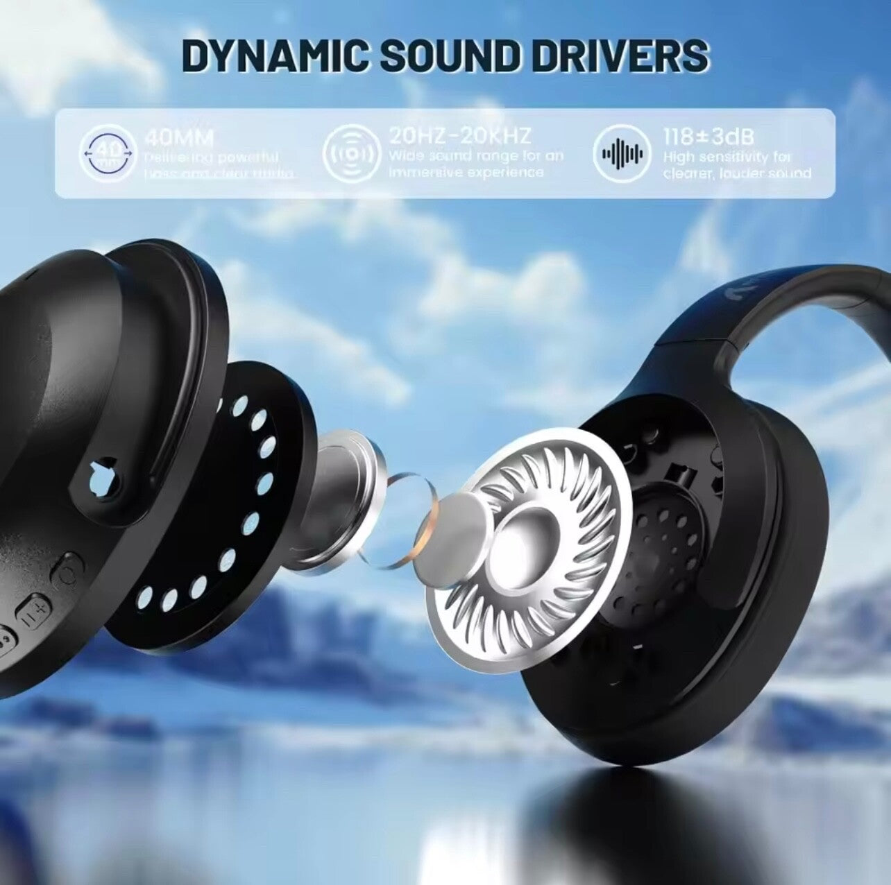 ATTACK SHARK G300 Wireless Gaming Headset BT 5.3 HD Sound Foldable Mic ANC