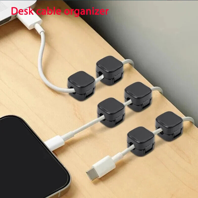 Magnetic Cable Clip Holder β Adhesive Wire Organizer, Cord Management, Desk Tidy