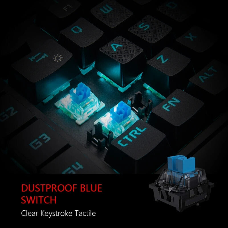 Wired Gaming Keyboard Single Hand 35 Keys RGB Backlight Anti-Ghosting