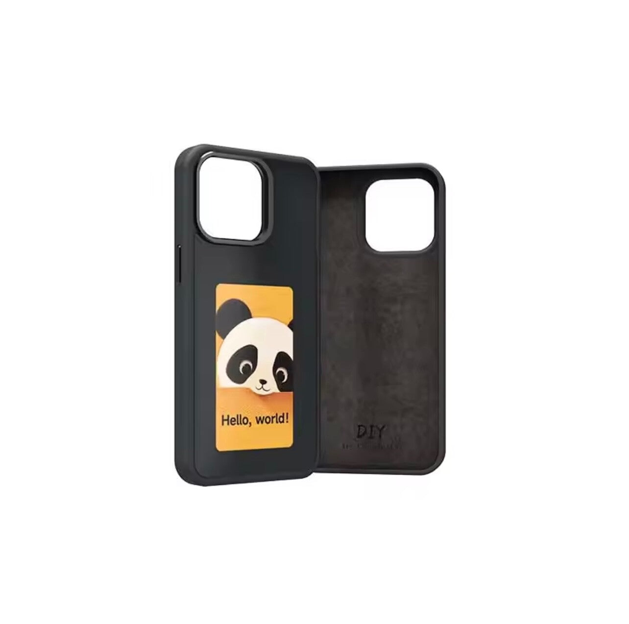 DIY AI Smart Ink Screen NFC Case iPhone 13 14 15 Pro Max Frosted High-End