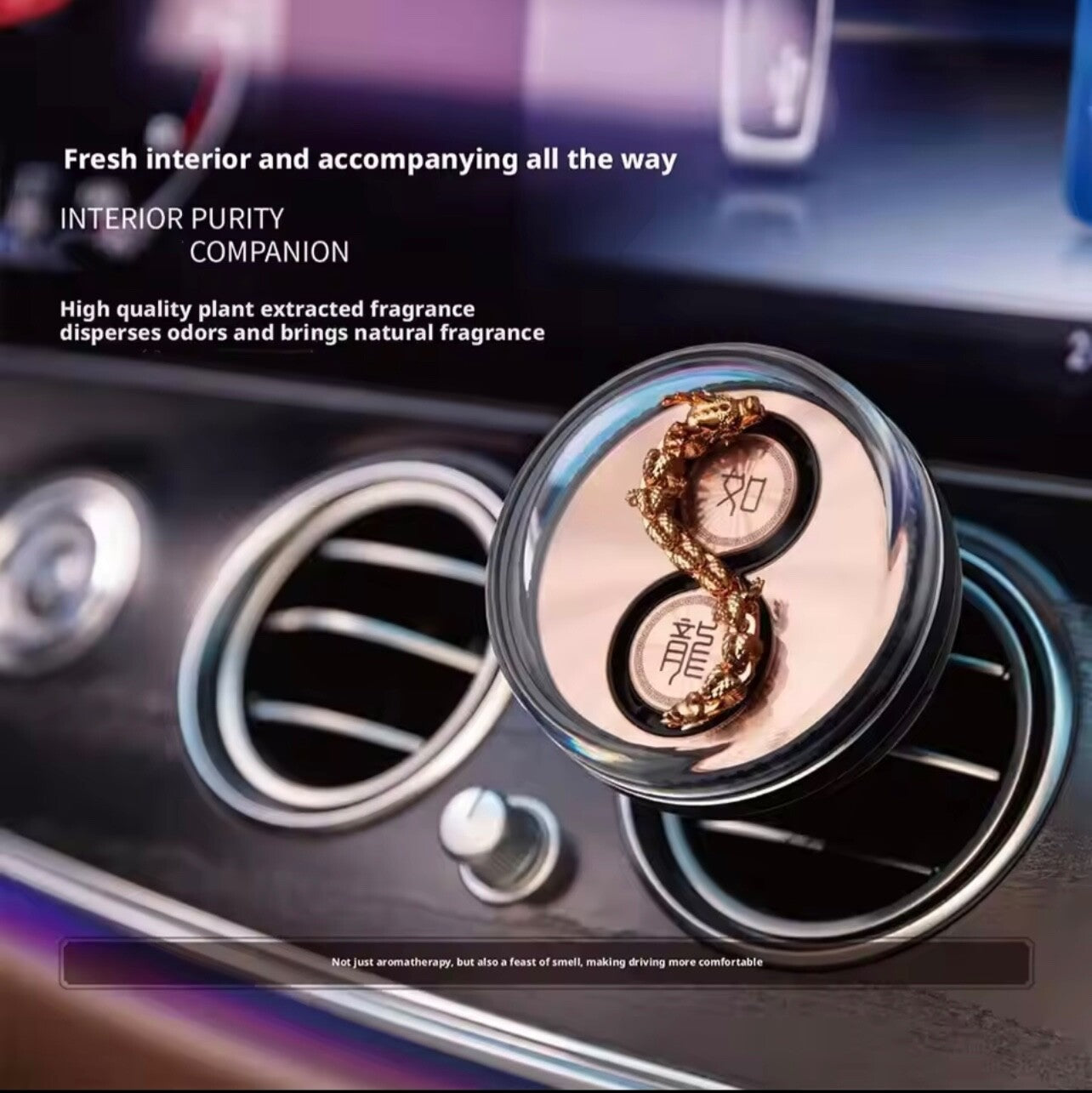 Wind Power Dragon Car Perfume Air Vent Ornament | Aromatherapy Accessory