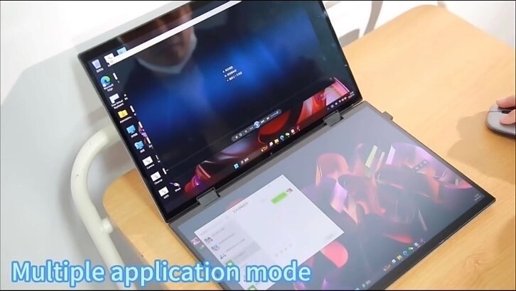 ZeeTec 14" DUAL SCREEN LAPTOP COMPUTER 360 Degrees Flip Intel N95 16GB 512GB SSD