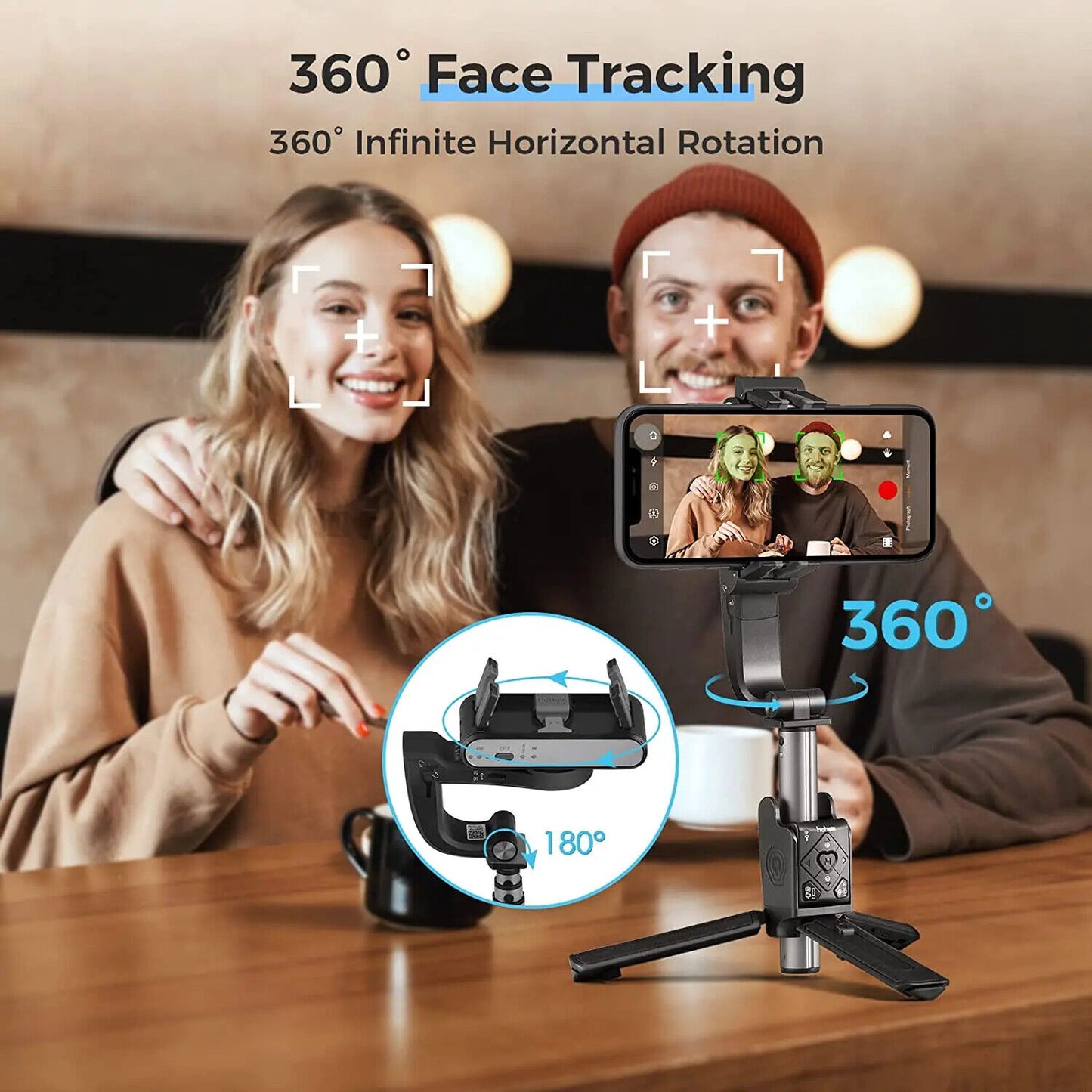 ISteady Q HANDHELD GIMBAL STABILIZER PHONE SELFIE STICK ADJUSTABLE TRIPOD REMOTE CONTROL