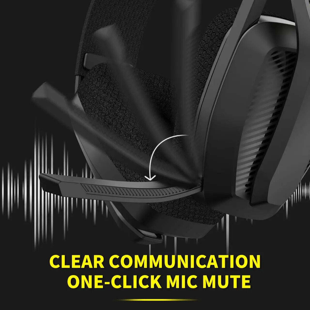 BINNUNE Wireless & Wired Gaming Headset Mic for PS5, PS4, PC Mac Playstation
