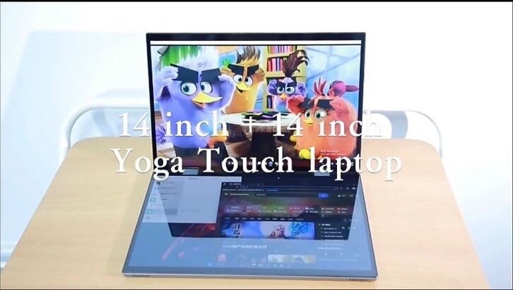 ZeeTec 14" DUAL SCREEN LAPTOP COMPUTER 360 Degrees Flip Intel N95 16GB 512GB SSD