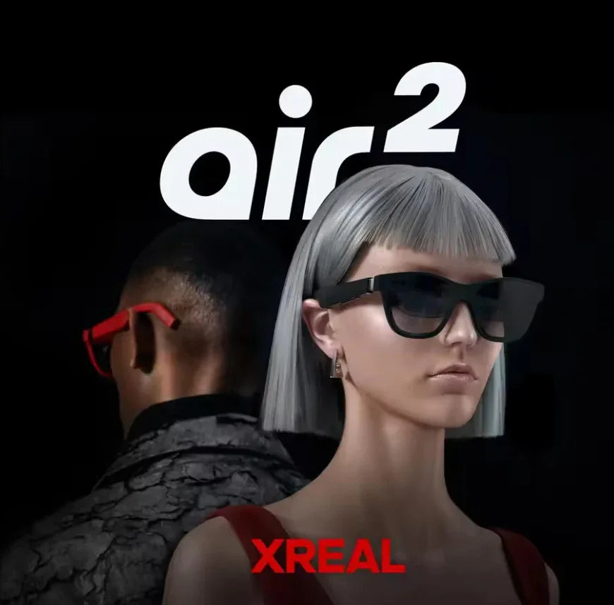 XREAL Air 2 AR Glasses - 330" Binocular Dual Display 120Hz 1080P, Lightweight & Portable with Smartphone Compatibility - ZeeTec Store