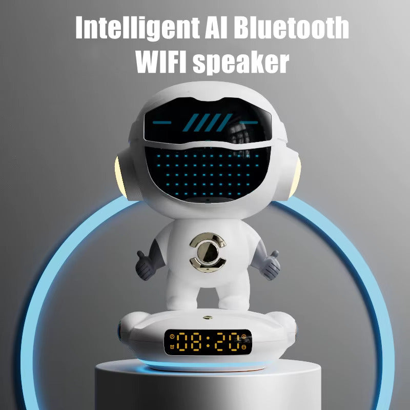 AI Robot Intelligent Conversation Wireless Speaker Music Subwoofer Sound Alarm