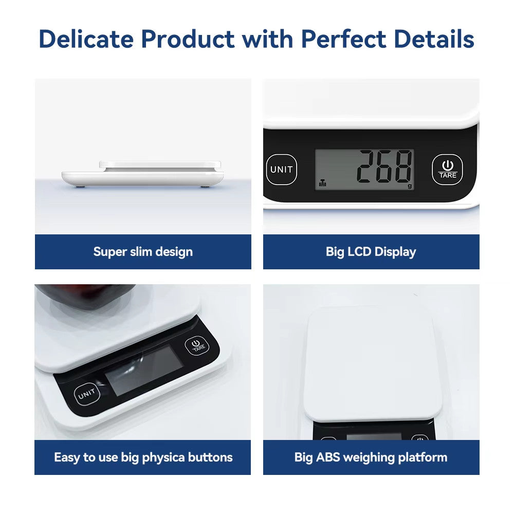 Smart Food Calorie Scale LCD Digital Display with Nutrition App