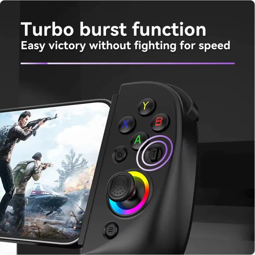 Wireless Mobile Controller Turbo 6-Axis Gyro Vibration for Android iOS PS4 PS3