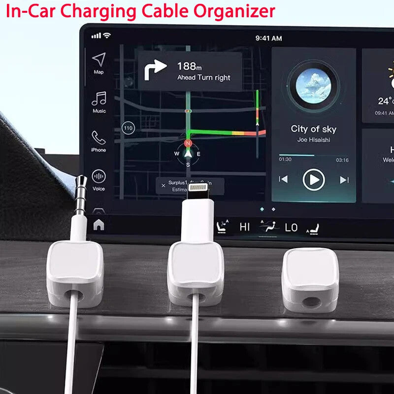 Magnetic Cable Clip Holder β Adhesive Wire Organizer, Cord Management, Desk Tidy