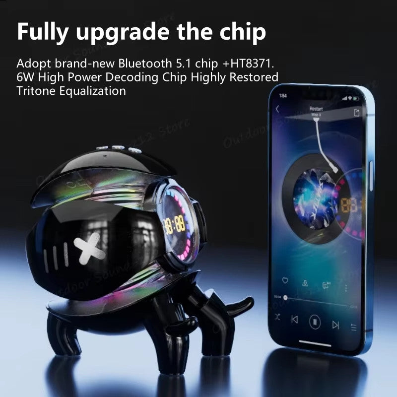 AI Robot Smart Mini Size Monster Portable Stereo Speaker AI Interactive Toys