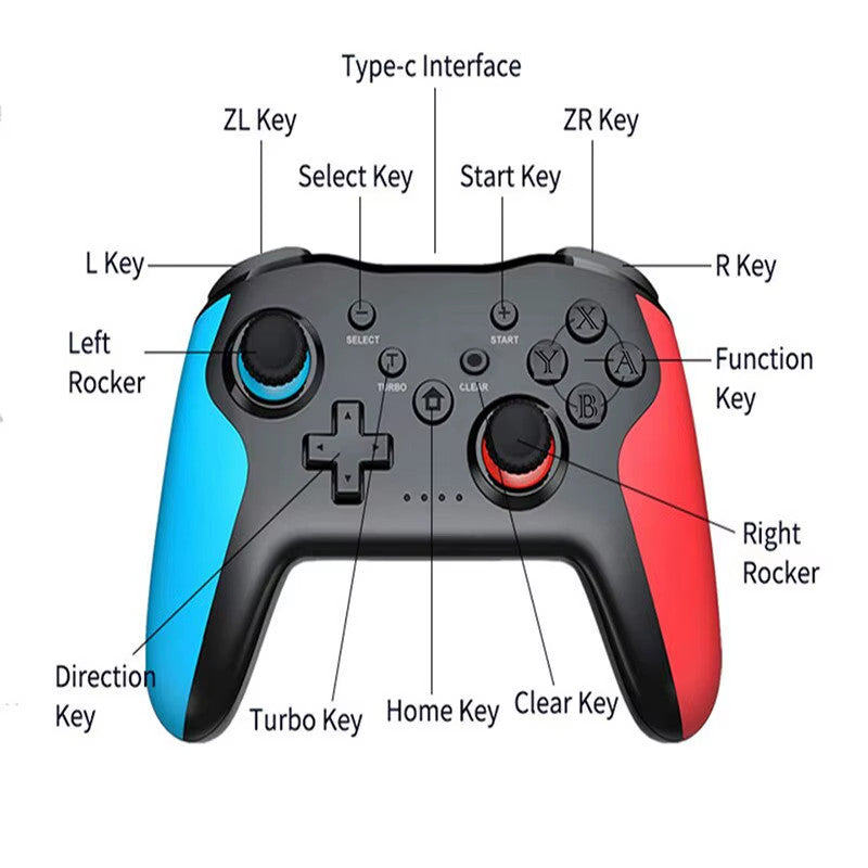 WIRELESS CONTROLLER GAMEPAD JOYSTICK for NINTENDO SWITCH PS3 PC ANDROID iOS