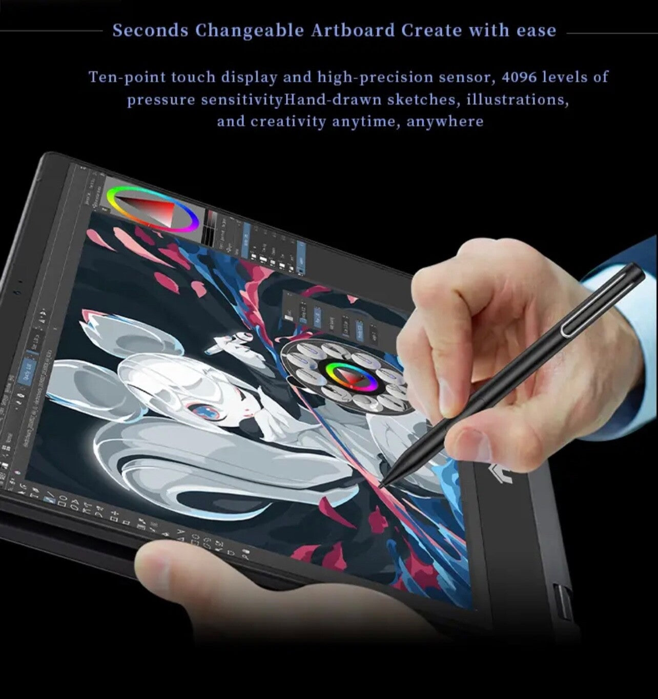 ZeeTec 14" 2 in 1 LAPTOP COMPUTER YOGA 360 DEGREE FLIP Intel N100 16GB RAM 512GB