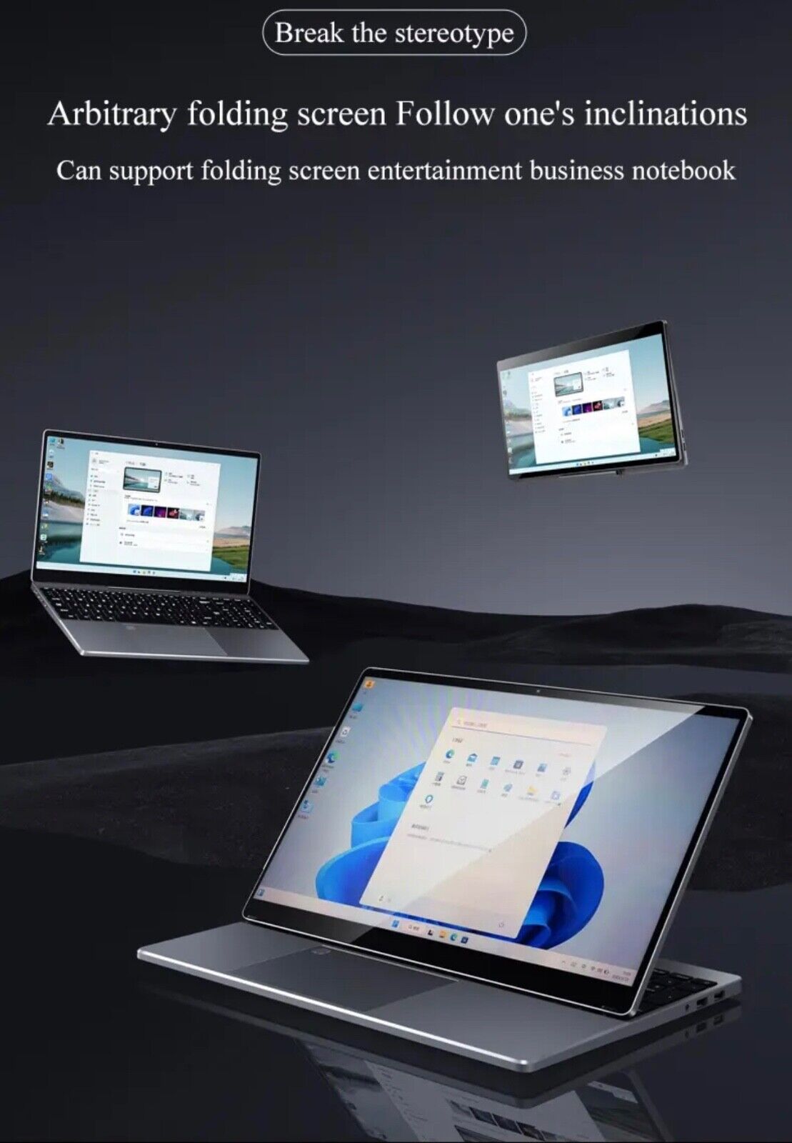 ZeeTec 15.6” 2 IN 1 LAPTOP COMPUTER FOLD HD Intel Alder Lake N95 12GB RAM 512GB